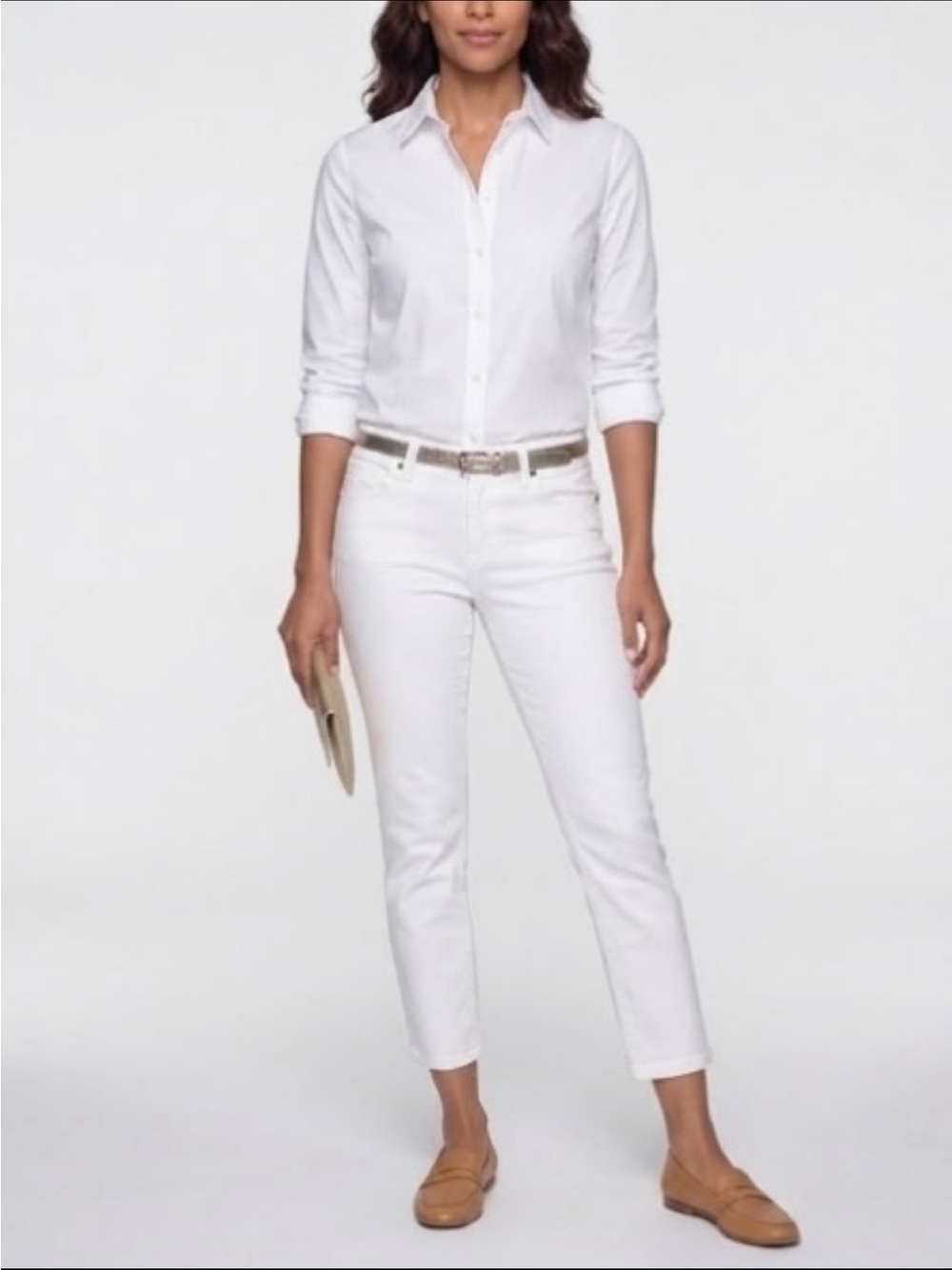 MICHAEL Michael Kors Slim White Ankle Jeans